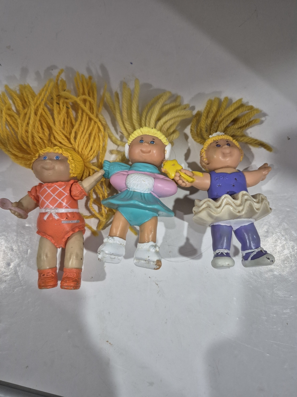 Vintage 1990's McDonald's Mini Cabbage Patch Dolls Trio